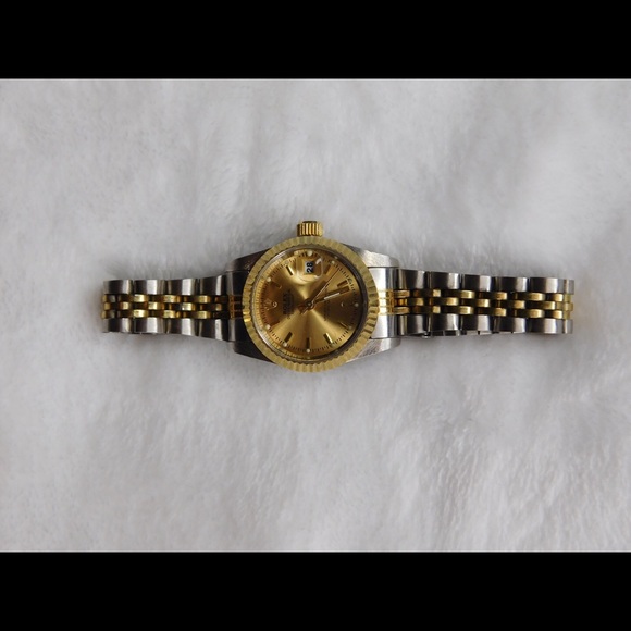 Silver and Gold Watch